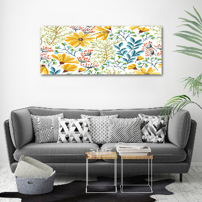 Canvas foto Lentebloemen