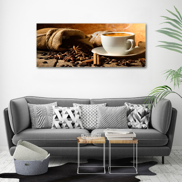 Foto op canvas Koffie en kruiden
