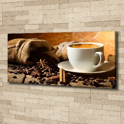 Foto op canvas Koffie en kruiden