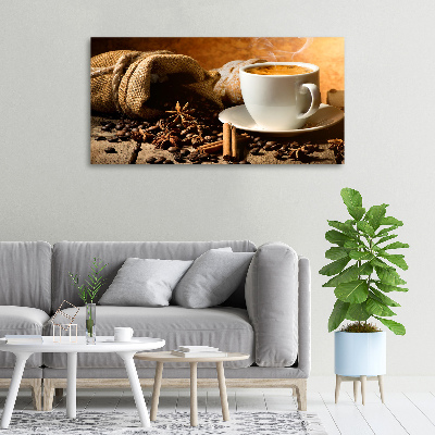 Foto op canvas Koffie en kruiden