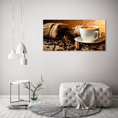 Foto op canvas Koffie en kruiden