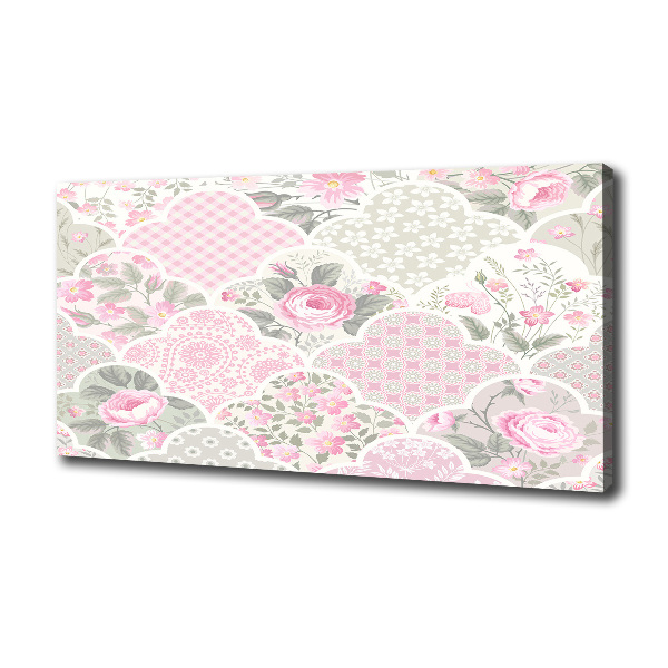 Schilderij op canvas Rozen en versieringen