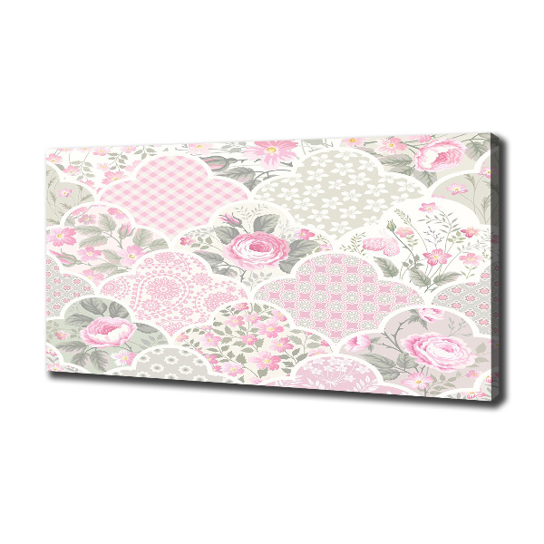 Schilderij op canvas Rozen en versieringen
