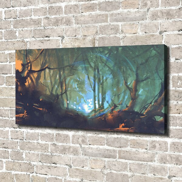 Foto op canvas Mystiek bos