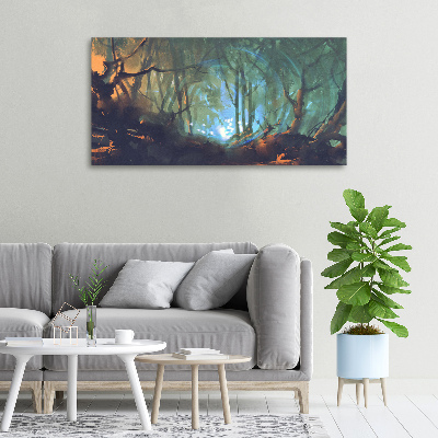 Foto op canvas Mystiek bos