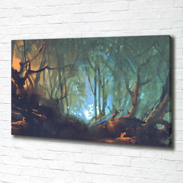 Foto op canvas Mystiek bos