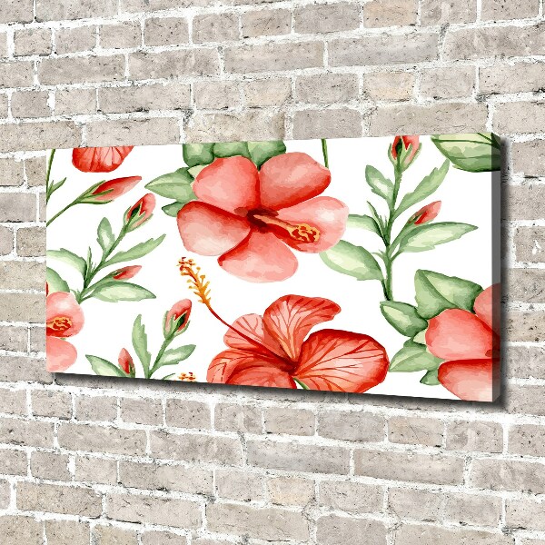 Foto canvas Tropische bloemen