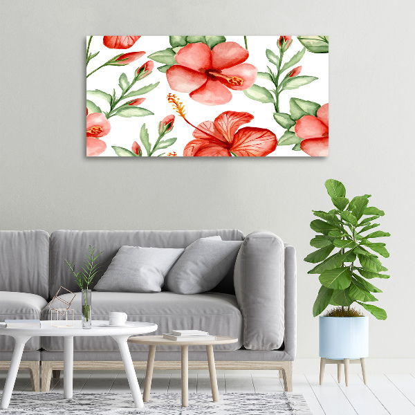 Foto canvas Tropische bloemen