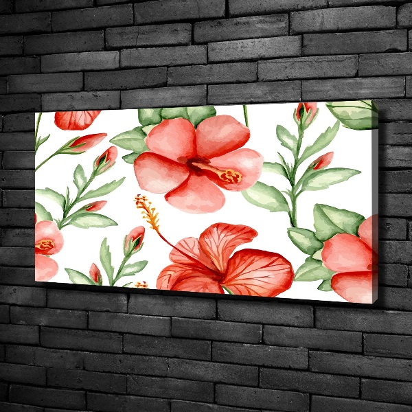 Foto canvas Tropische bloemen
