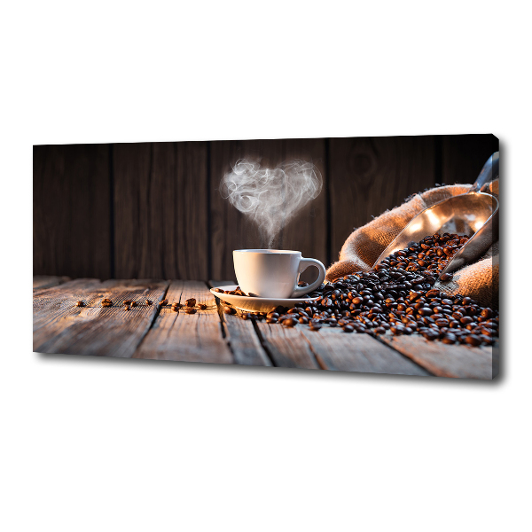 Foto op canvas Een kopje koffie
