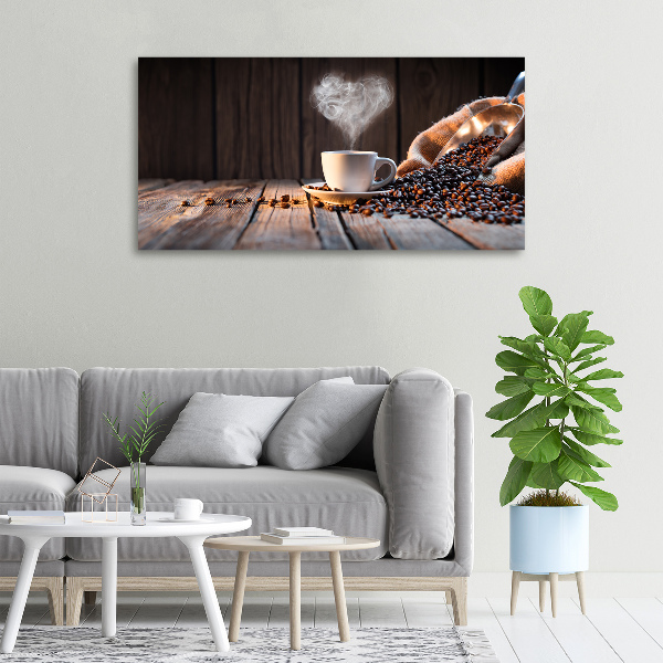 Foto op canvas Een kopje koffie