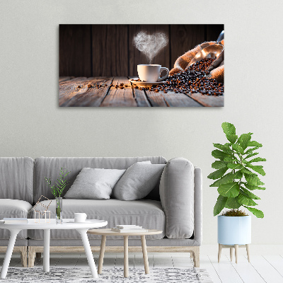 Foto op canvas Een kopje koffie