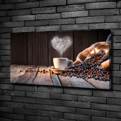 Foto op canvas Een kopje koffie