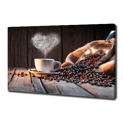 Foto op canvas Een kopje koffie