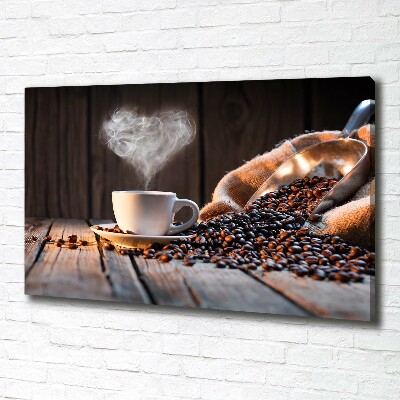 Foto op canvas Een kopje koffie