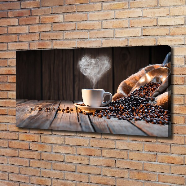 Foto op canvas Een kopje koffie
