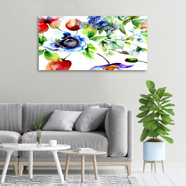 Schilderij op canvas Lentebloemen