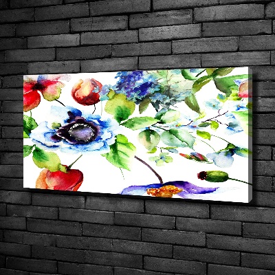 Schilderij op canvas Lentebloemen