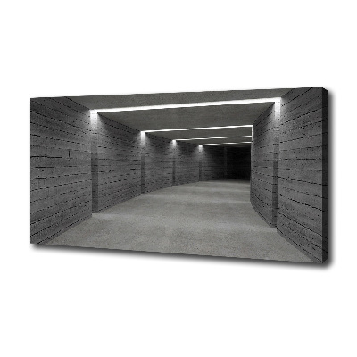 Foto canvas Betonnen tunnel