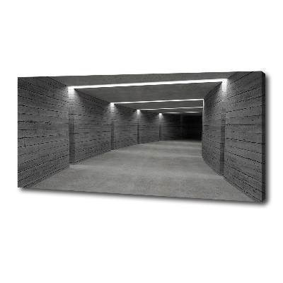 Foto canvas Betonnen tunnel