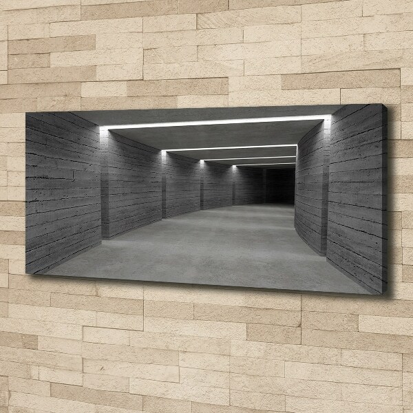 Foto canvas Betonnen tunnel