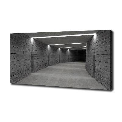 Foto canvas Betonnen tunnel