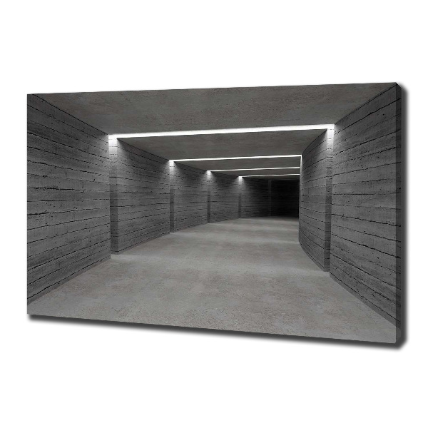 Foto canvas Betonnen tunnel