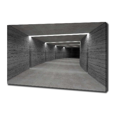 Foto canvas Betonnen tunnel