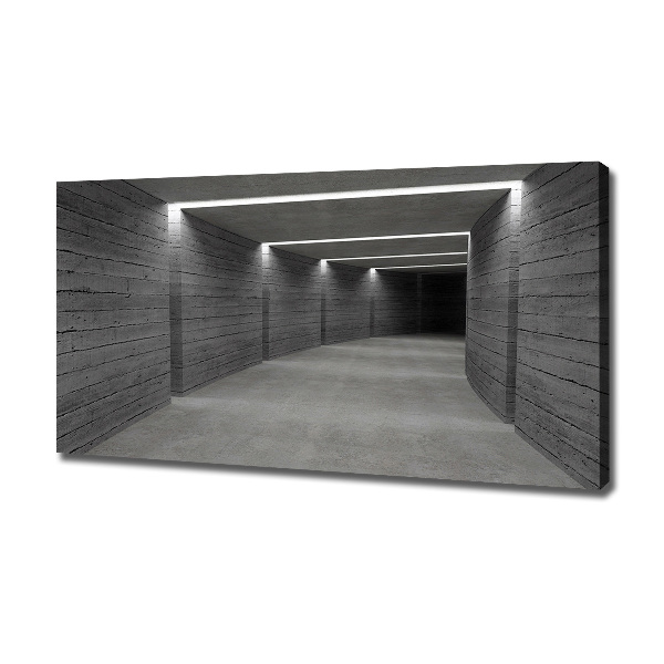 Foto canvas Betonnen tunnel