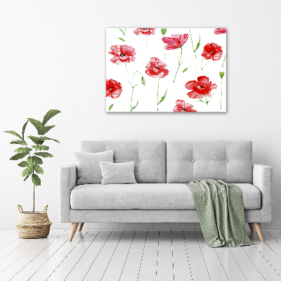 Foto op canvas Klaprozen