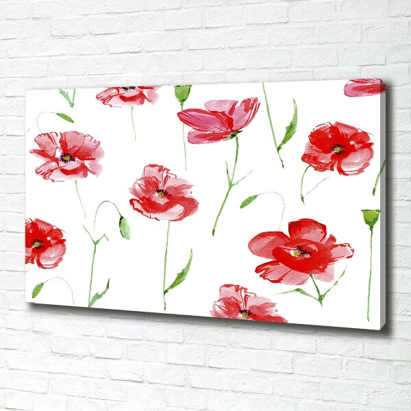 Foto op canvas Klaprozen