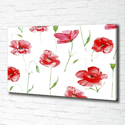 Foto op canvas Klaprozen