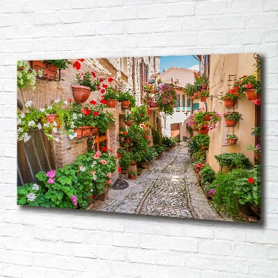 Canvas schilderij Italiaanse straten