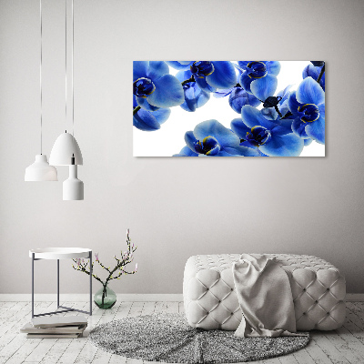 Foto op canvas Blauwe orchidee