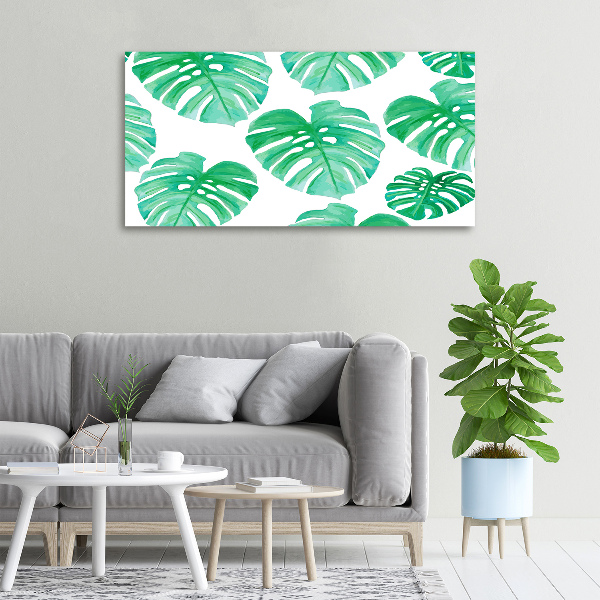 Schilderij op canvas Monstera