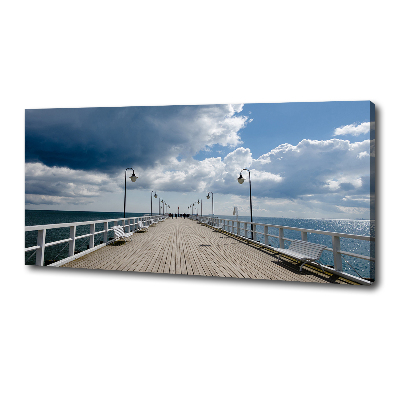 Canvas foto Pier in Orłowo