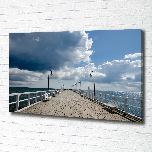 Canvas foto Pier in Orłowo