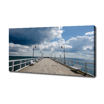 Canvas foto Pier in Orłowo