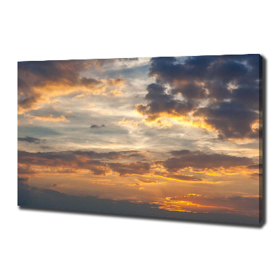 Canvas schilderij Zonsondergang