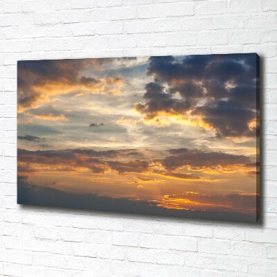 Canvas schilderij Zonsondergang