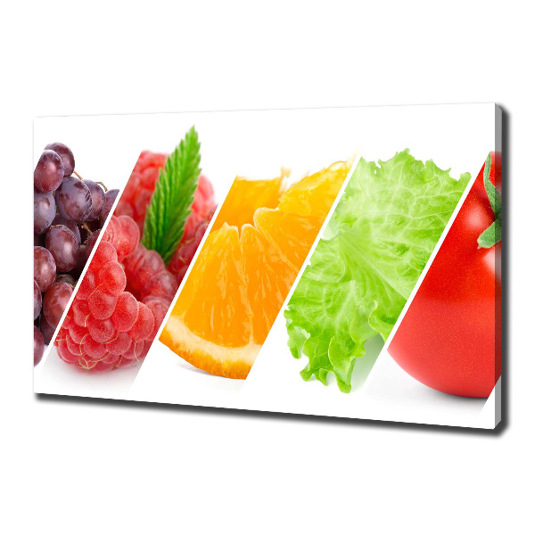 Canvas foto Fruit en groenten