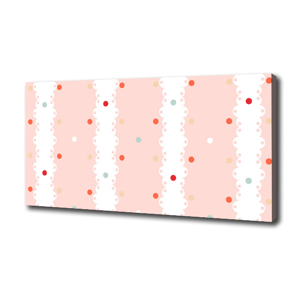 Canvas schilderij Kleurrijke stippen achtergrond