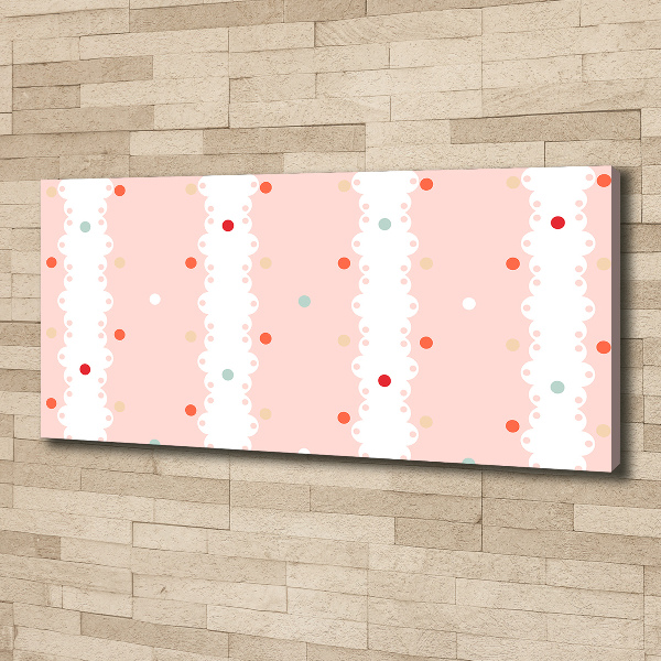 Canvas schilderij Kleurrijke stippen achtergrond