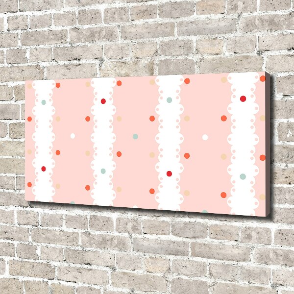 Canvas schilderij Kleurrijke stippen achtergrond