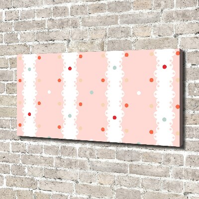 Canvas schilderij Kleurrijke stippen achtergrond