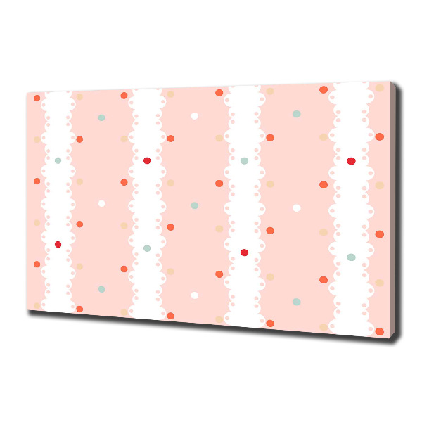 Canvas schilderij Kleurrijke stippen achtergrond