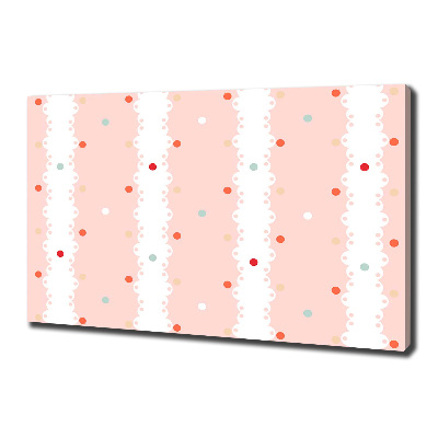 Canvas schilderij Kleurrijke stippen achtergrond