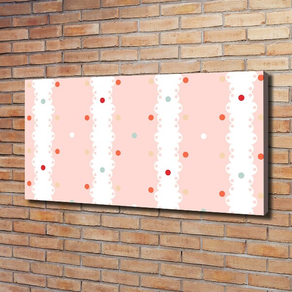 Canvas schilderij Kleurrijke stippen achtergrond