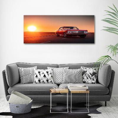 Foto canvas Rode auto