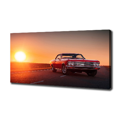 Foto canvas Rode auto